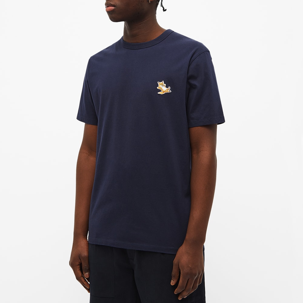 Maison KitsunÃ© Chillax Fox Patch Classic Tee Navy | END. (KR)