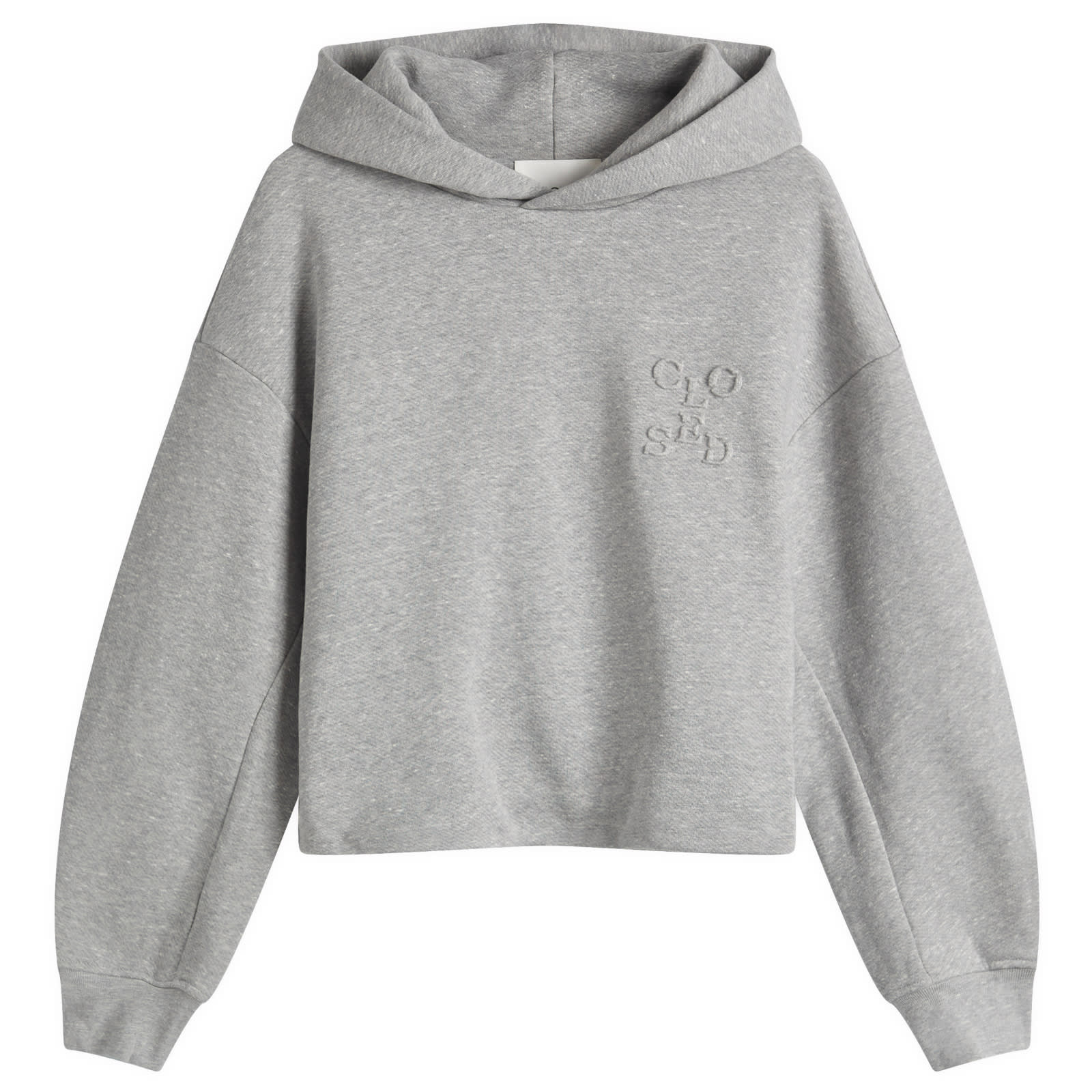 Closed Folded Hem Hoodie Light Grey Melange | END. (US)