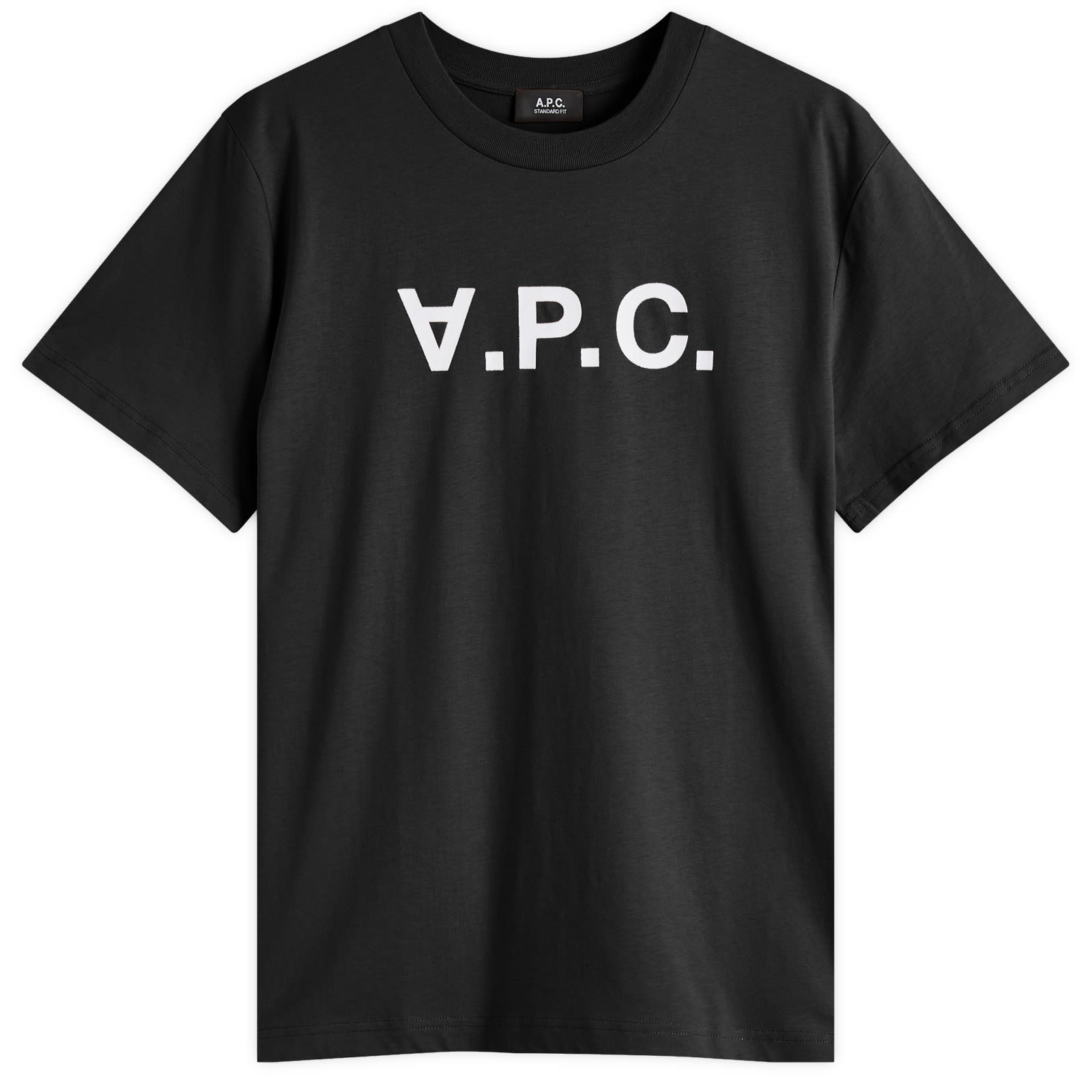 A.P.C| (Oscar Floral Logo T-Shirt (COGCK H26511 AAD)) A.P.C. Men's Oscar Floral Logo T-Shirt Dark Navy - Curated