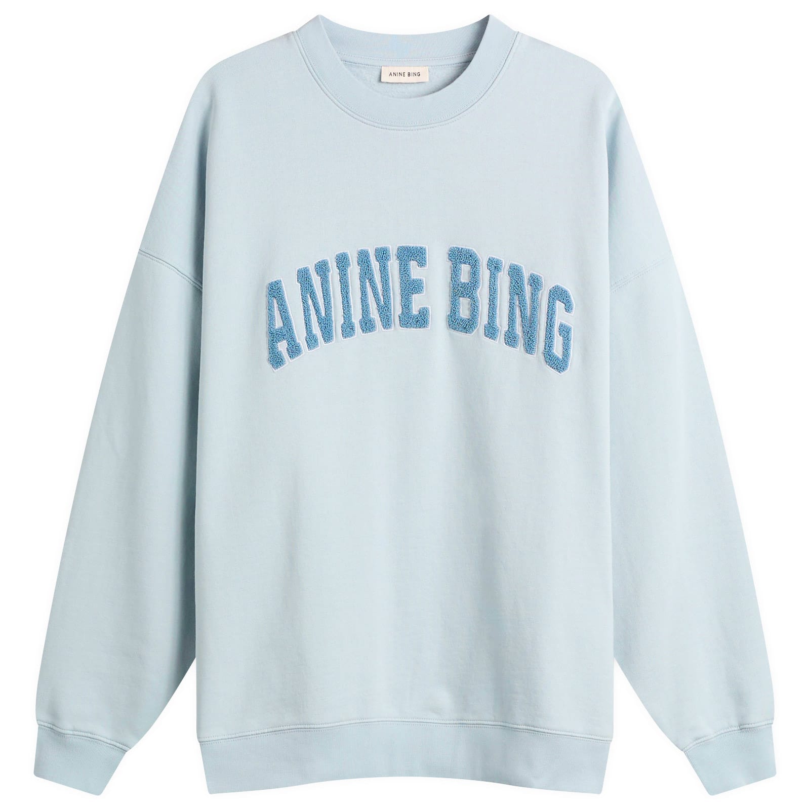 Anine Bing Women's Miles Sweatshirt in Light Blue, Size Small 