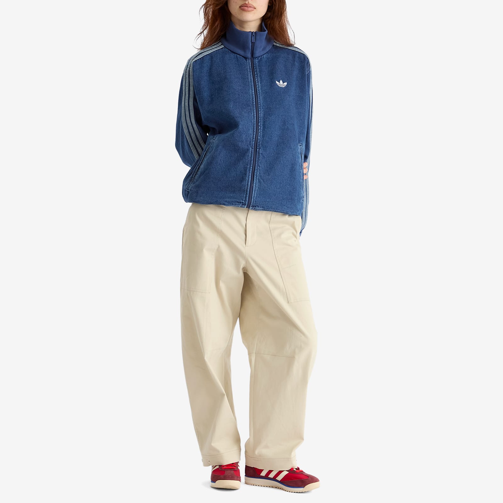 Jacket Adidas Adicolor Denim Firebird Track Top Medium Blue Denim