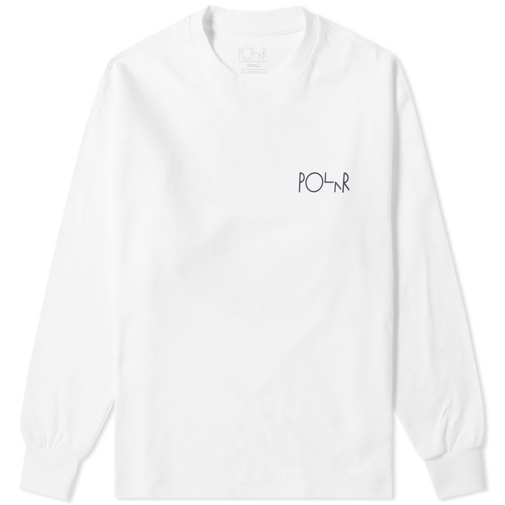 Well renowned for their street-savvy skate apparel, Scandi brand Polar Skate Co. take a clean-cut approach this season and deliver their long sleeved ‘69’ tee. Crafted from cotton, its white build has a circular print by multimedia artist Tynan Kerr at its back; while ribbed knits leave a comfortable finishing touch at its collar and cuffs.

100% Cotton
Printed Branding 
Tynan Kerr Artwork
Ribbed Crewneck & Cuffs
Made in Portugal