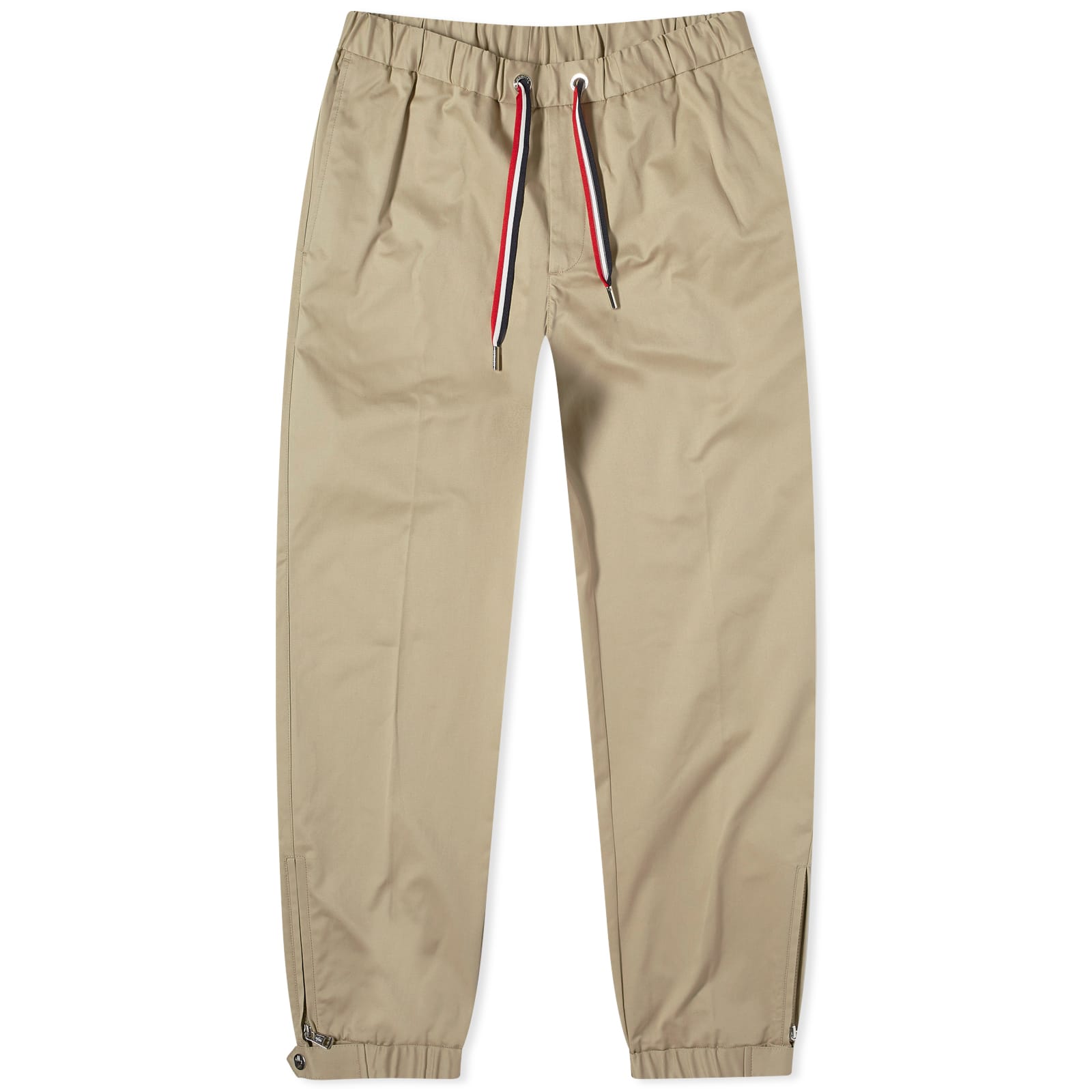 Moncler Men's Beige Gabardine Tapered Trouser Size 46