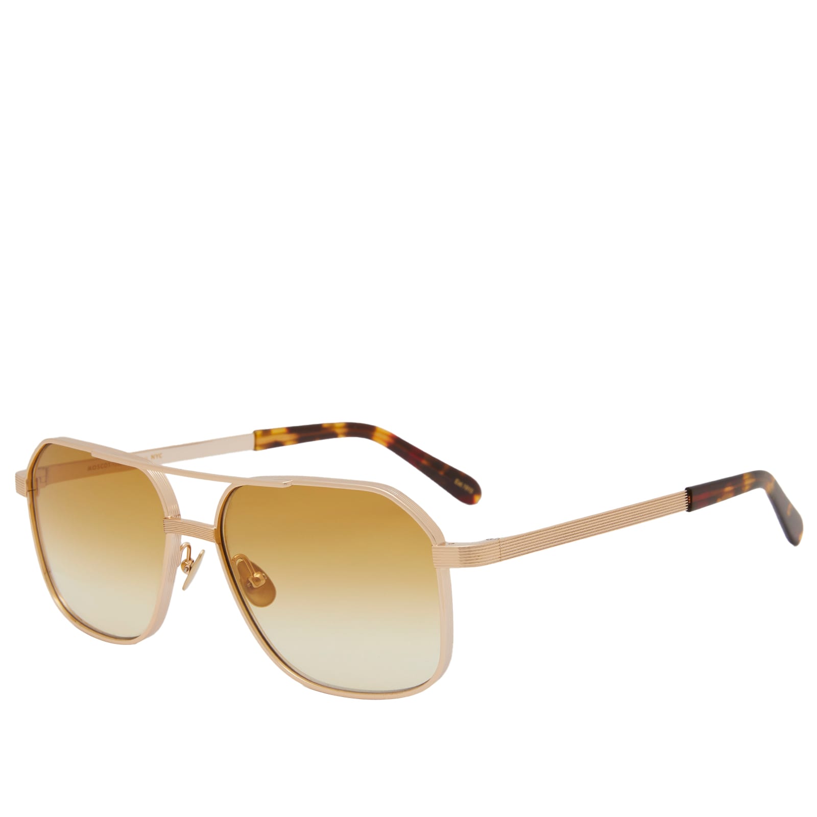 Moscot Mingle Sunglasses Gold & Chestnut Fade | END. (US)