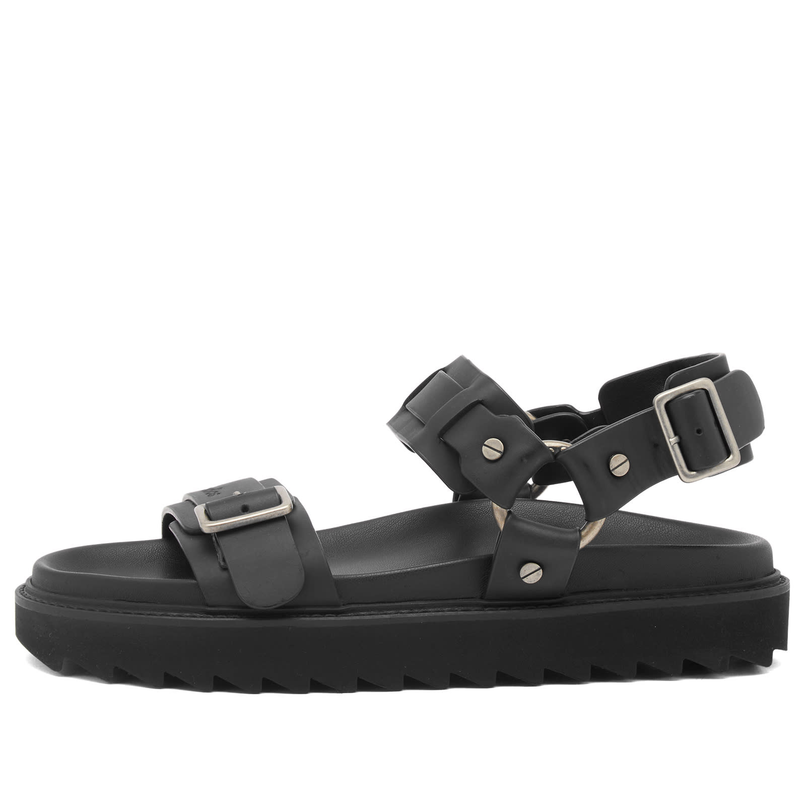 Acne Studios Chunky Belt Sandals Black | END. (US)