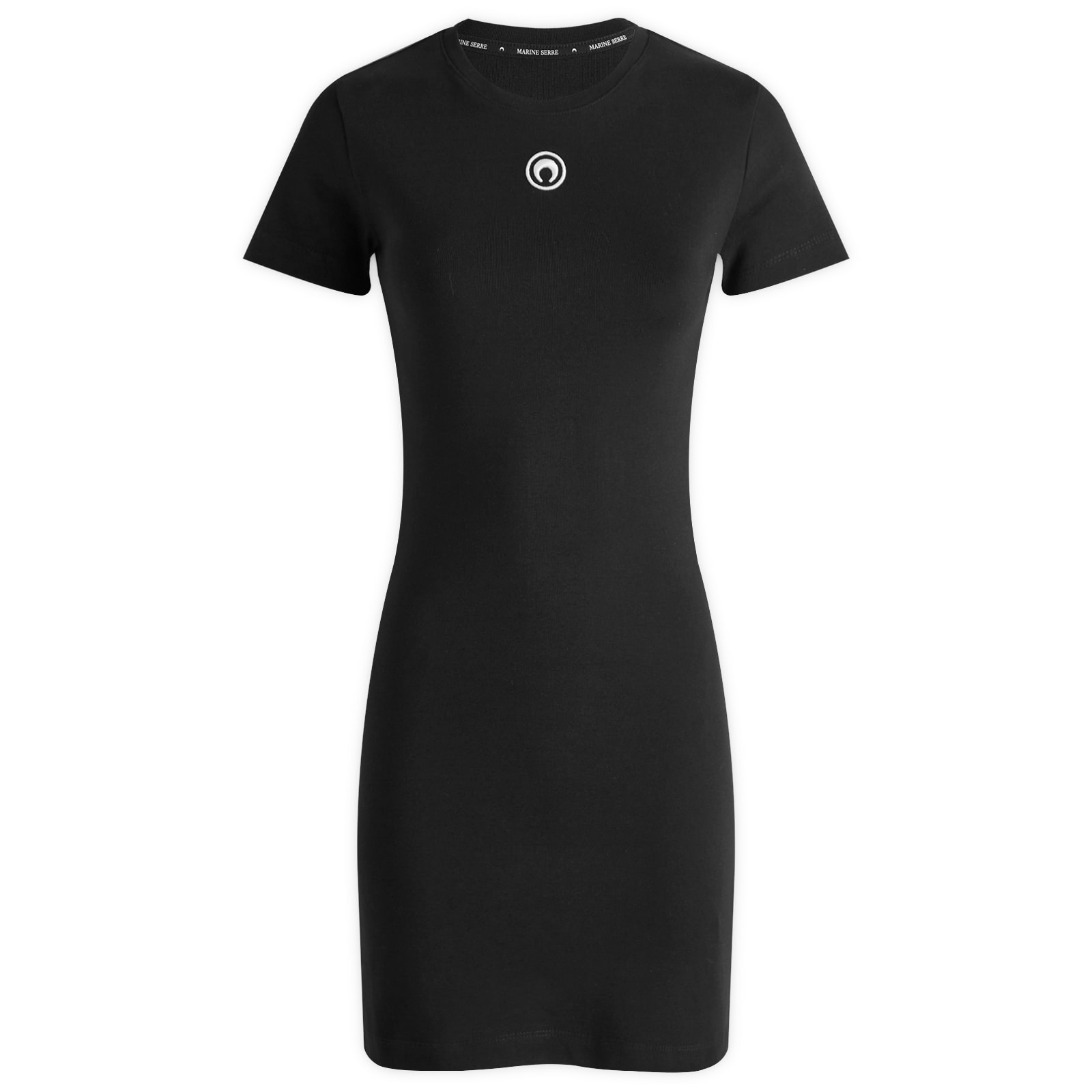 関税送料込♪Marine serre/MOON LOGO JERSEY T-SHIRT DRESS Moon Logo Jersey Fitted T-Shirt • Marine Serre