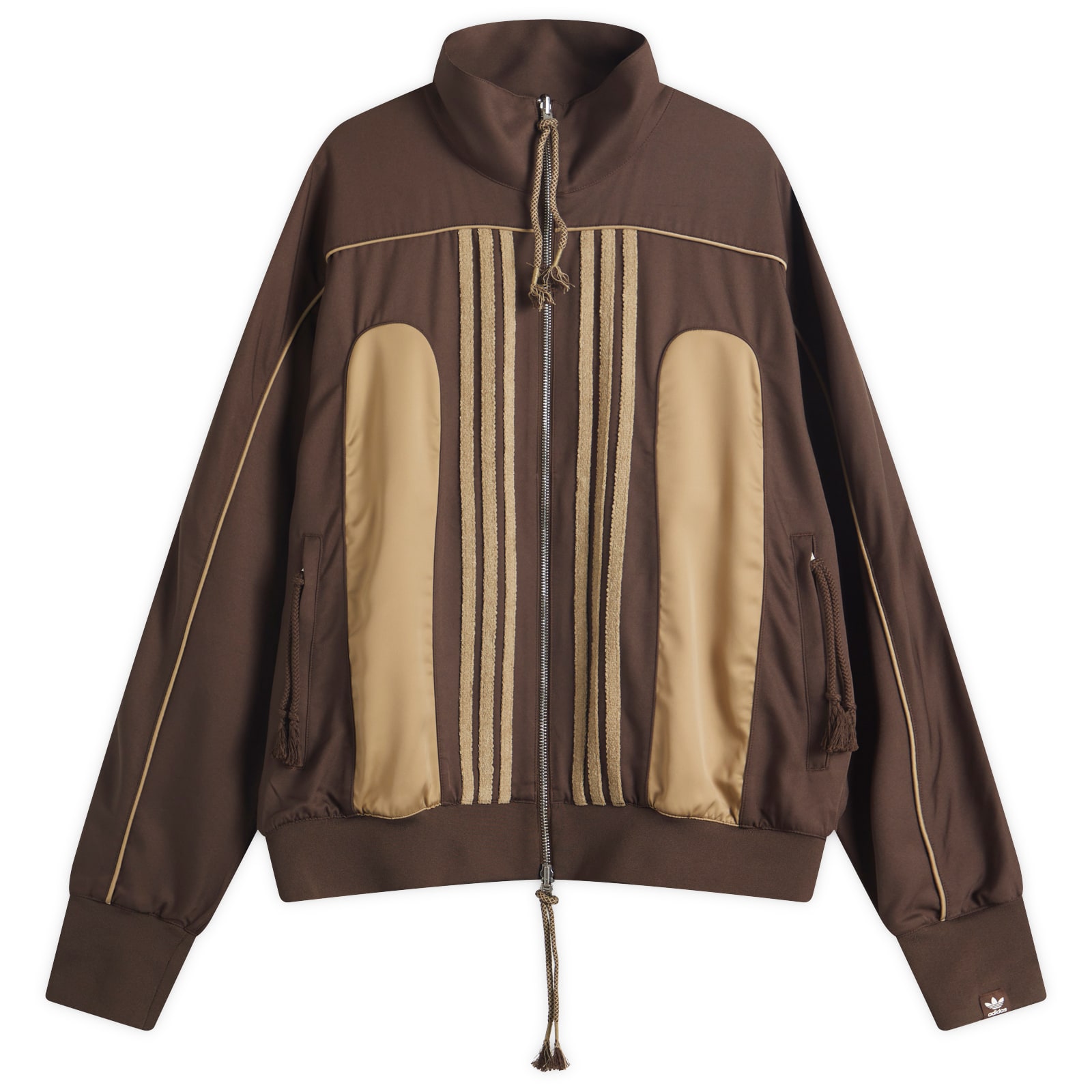 adidas SFTMジャケット　Lサイズ　ブラウン Adidas Men's x SFTM Hooded Track Jacket in Dark Brown adidas