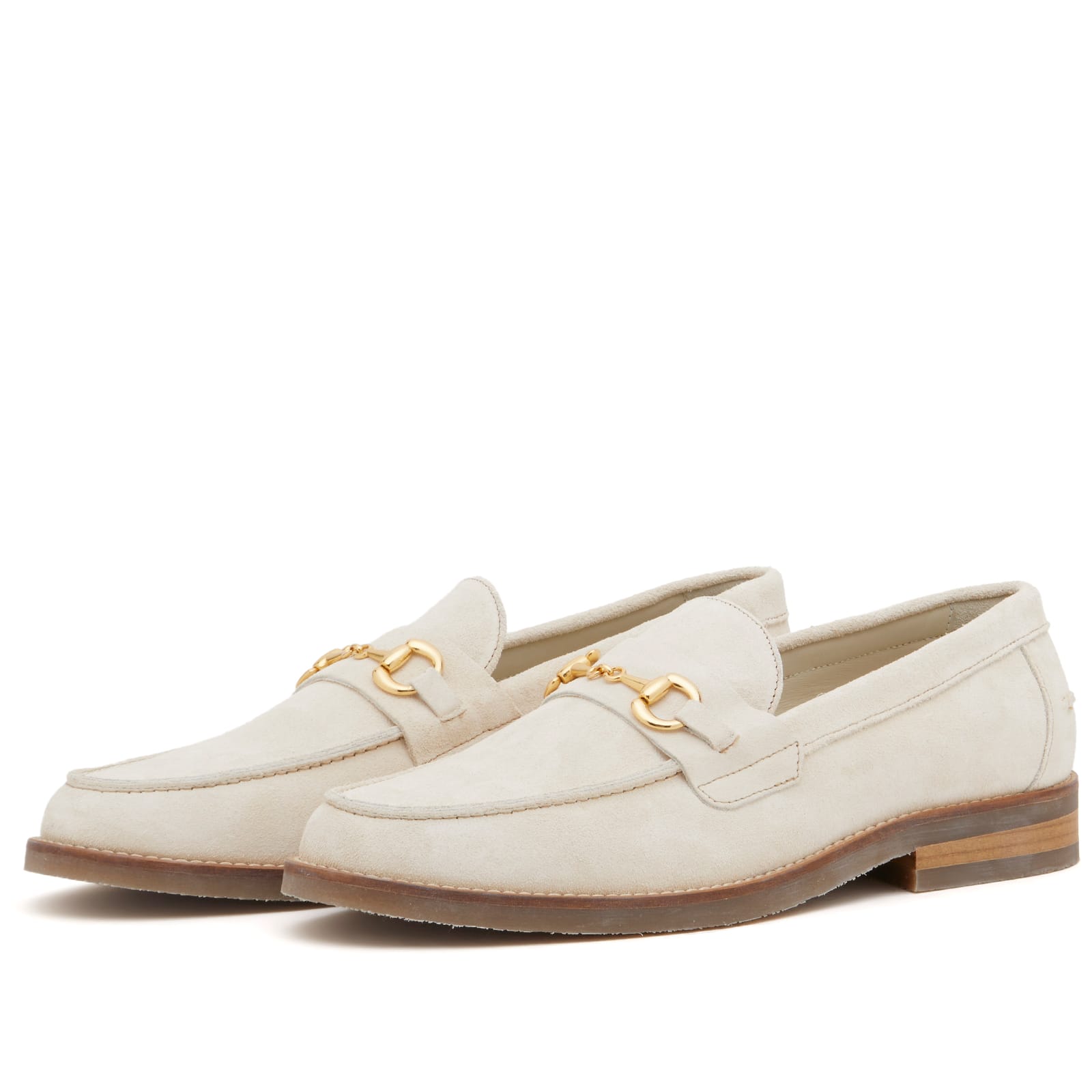 Duke + Dexter | NWOT | Two Tone Wilde Beige + White Suede Penny Loafer (US 13) Duke + Dexter Men main image 4