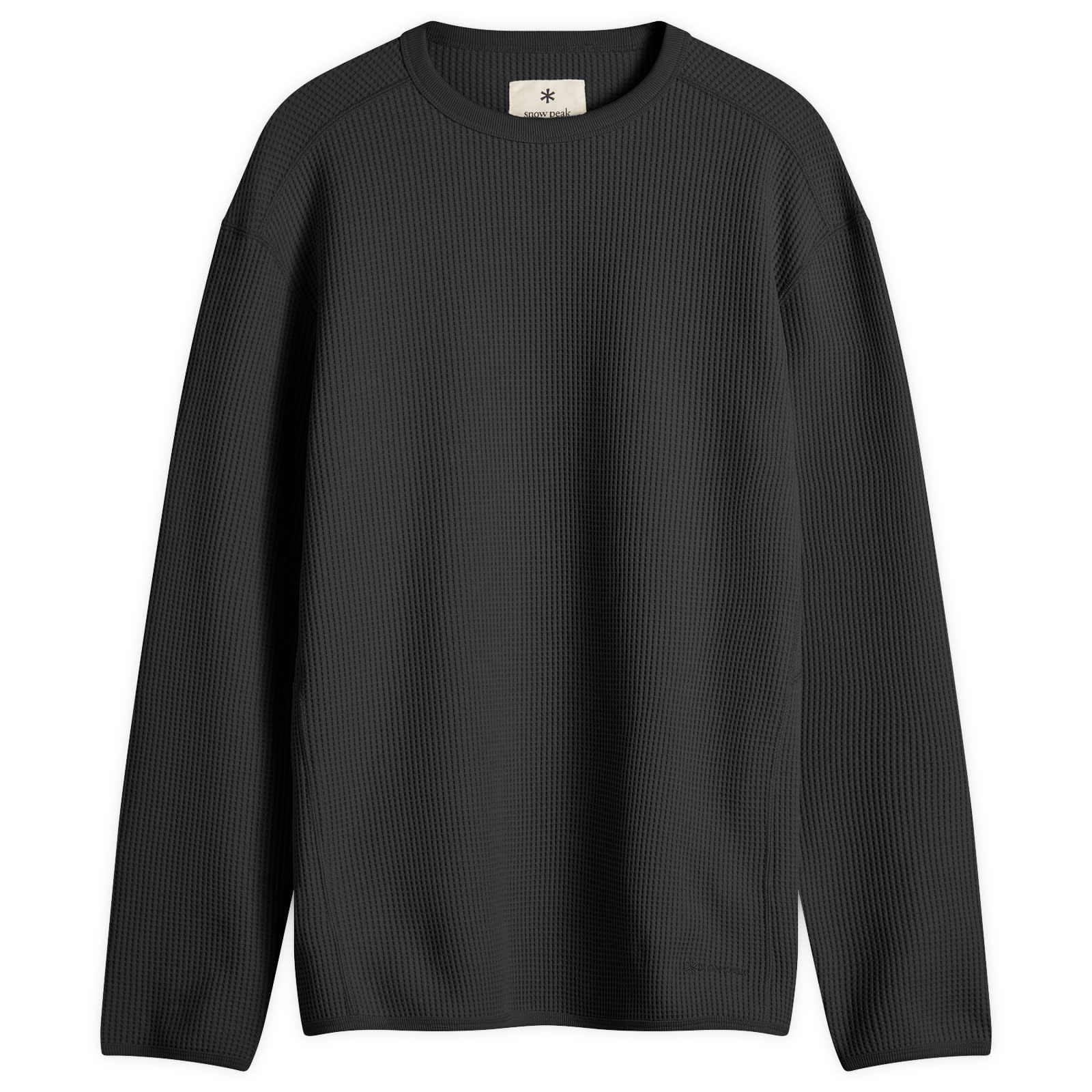 peak / 長袖Tシャツ/L/Dry Waffle Long Sleeve T-Shirt/SW-25SU010 Snow Peak Dry Waffle Long Sleeve T-Shirt Black | END. (US)