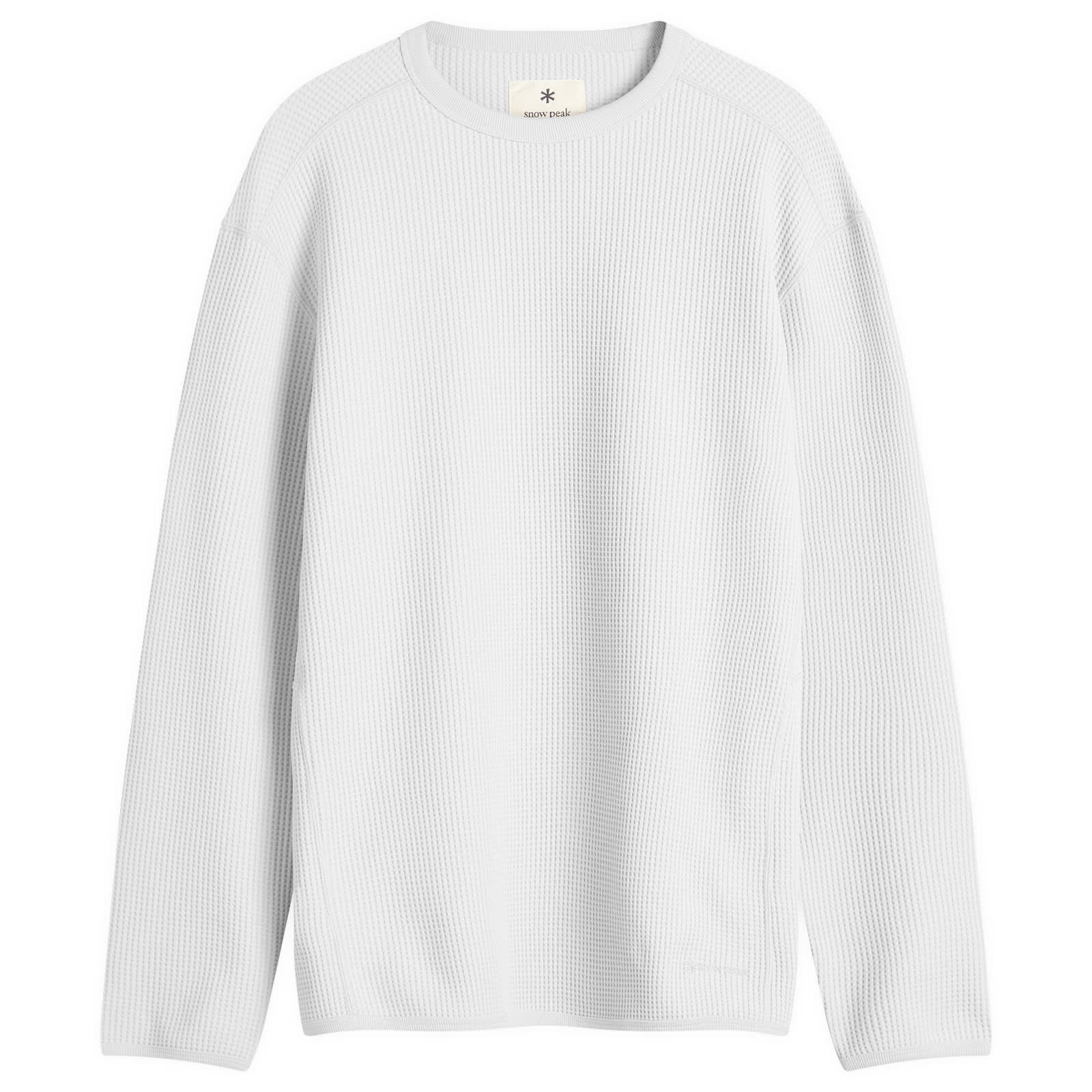 Snow Peak Men's Dry Waffle Long Sleeve T-Shirt Light Grey