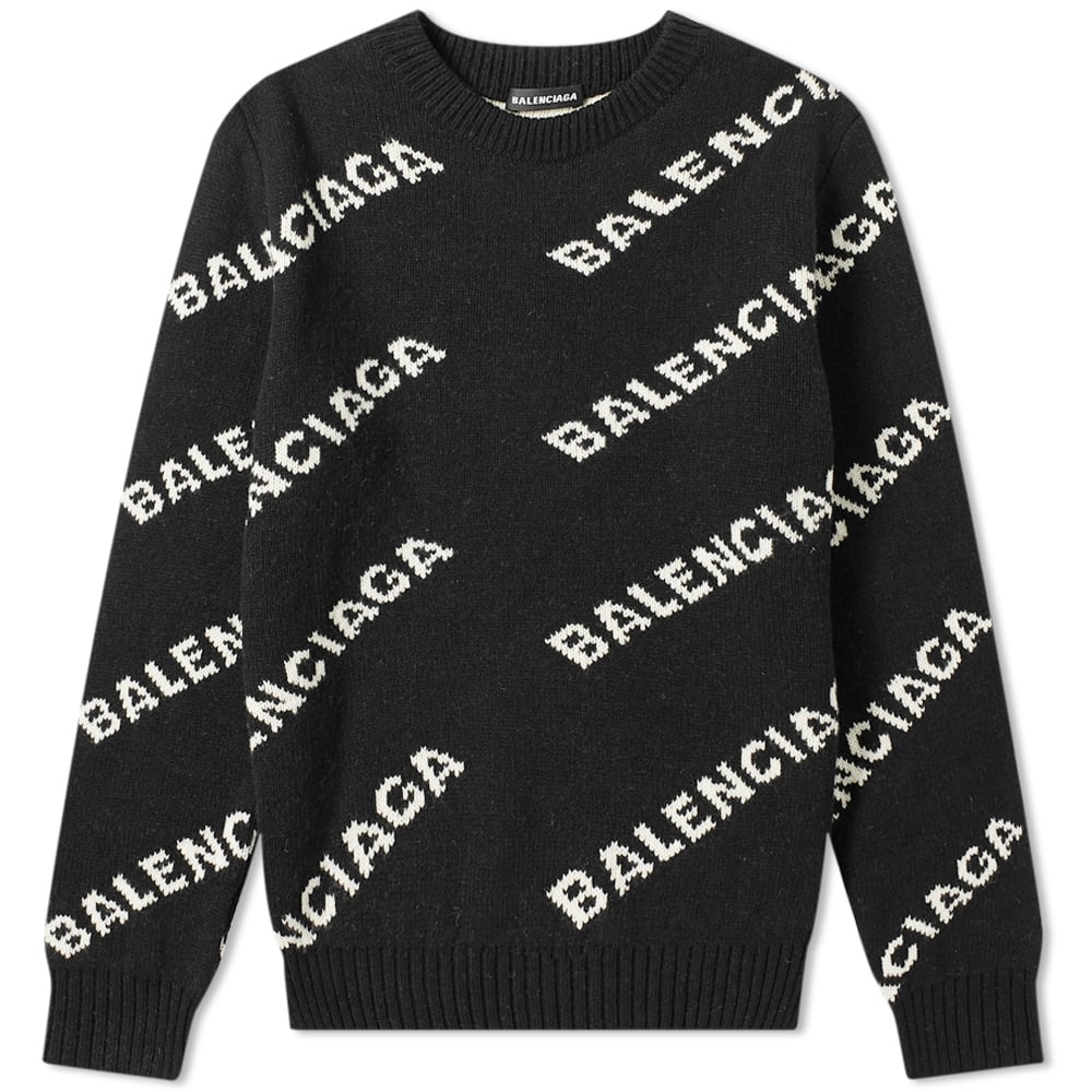 balenciaga all over logo polo