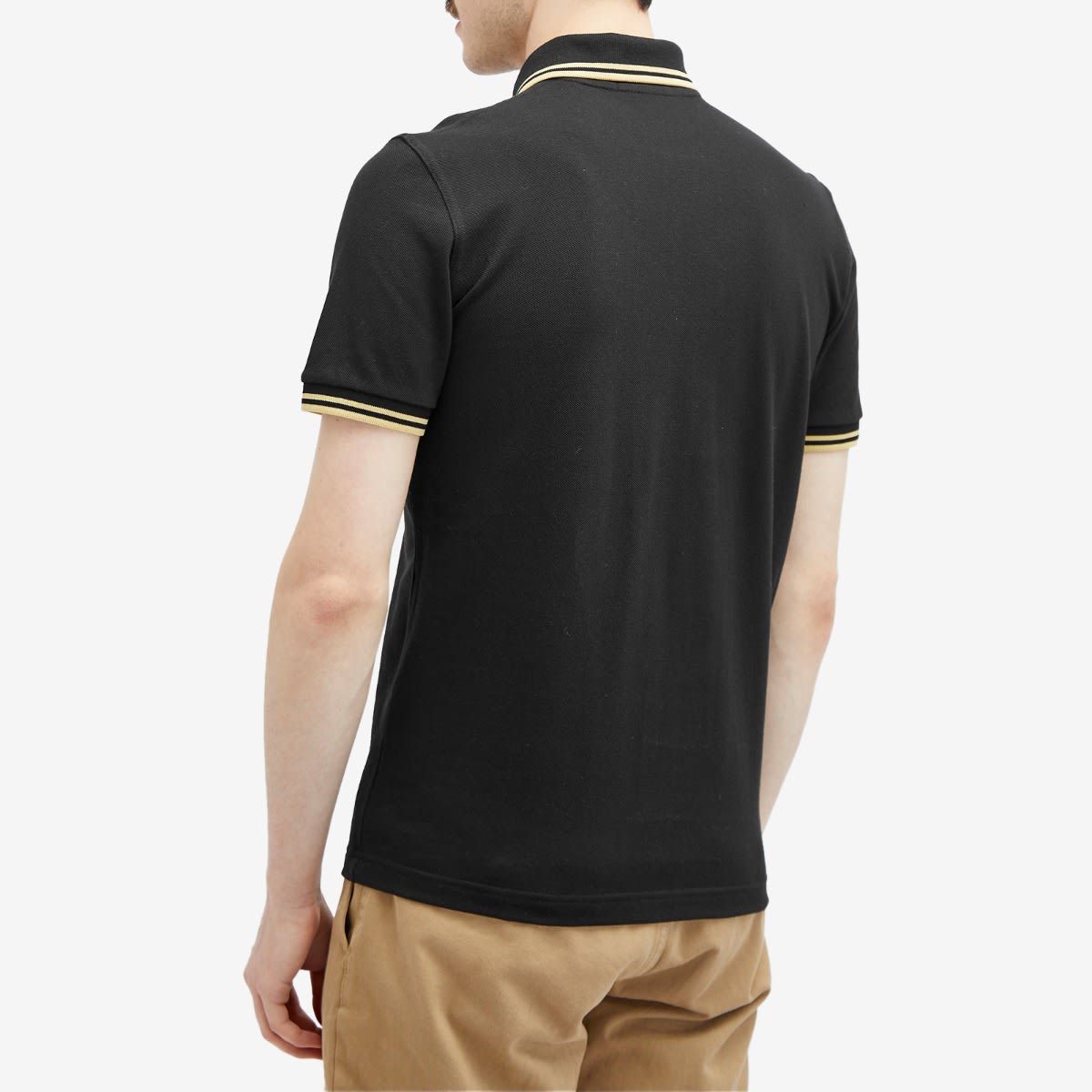 トップス FRED PERRY ORIGINAL TWIN TIPPED POLO Fred Perry Twin Tipped Polo Shirt - Black & Gold - M12-157