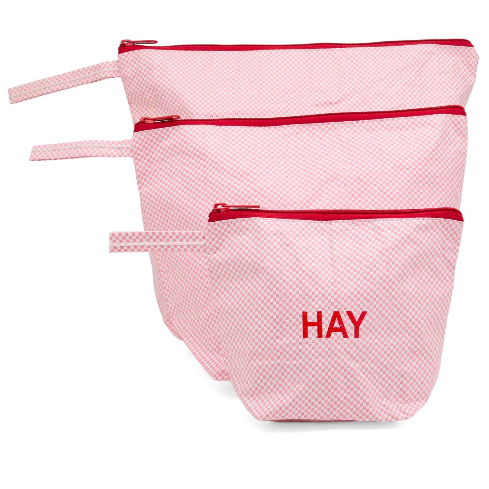 Hay Unisex Light Pink Candy Mono Wash Bag - Wash Set Of 3