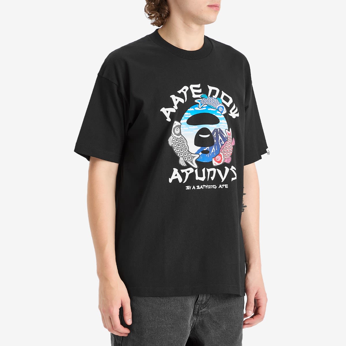 APE T シャツ　ショッパー無しver AAPE Japan T-Shirt Black | AAPTEM1637XX-BLK | FOOTY.COM