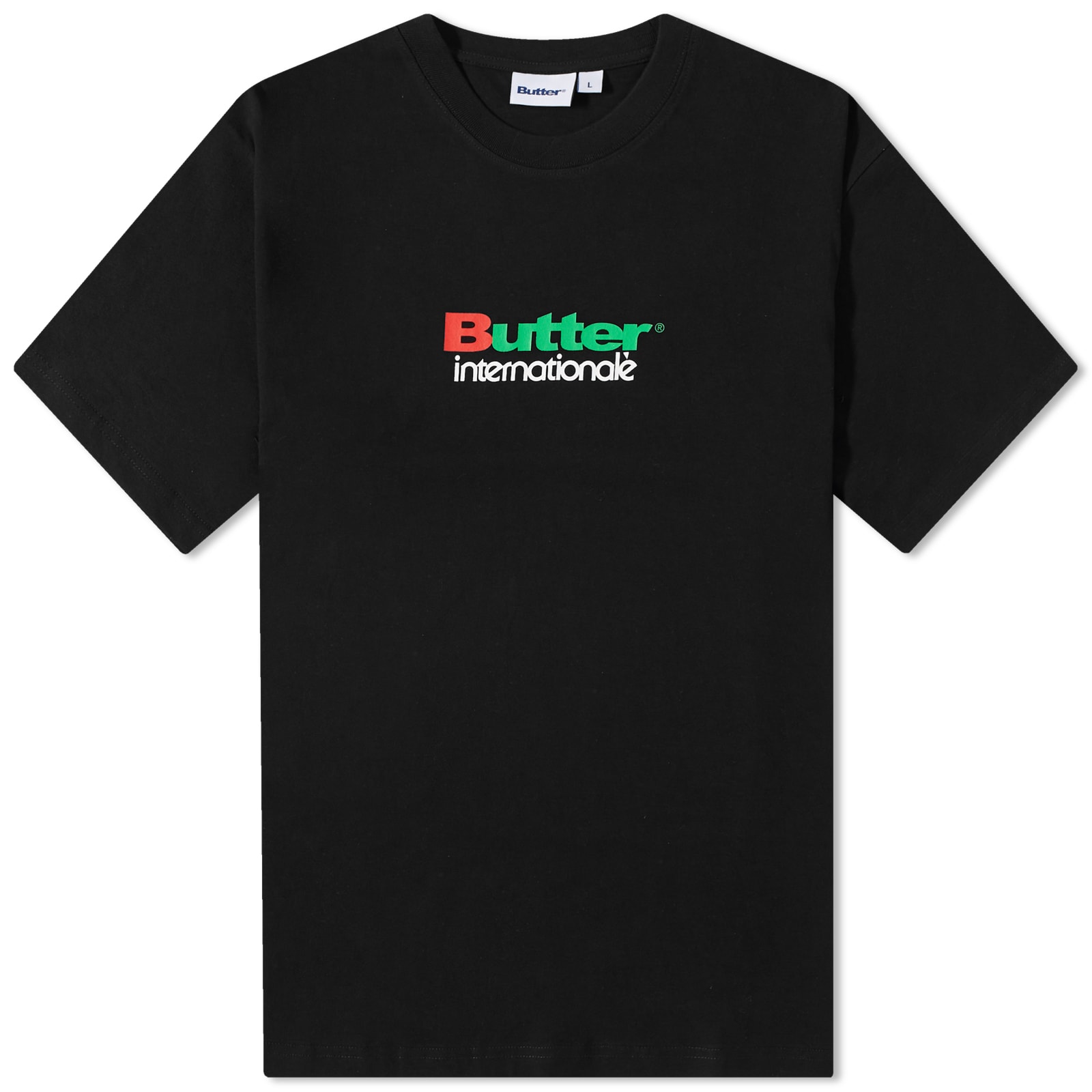Butter Goods Internationale T-Shirt Black | END. (JP)