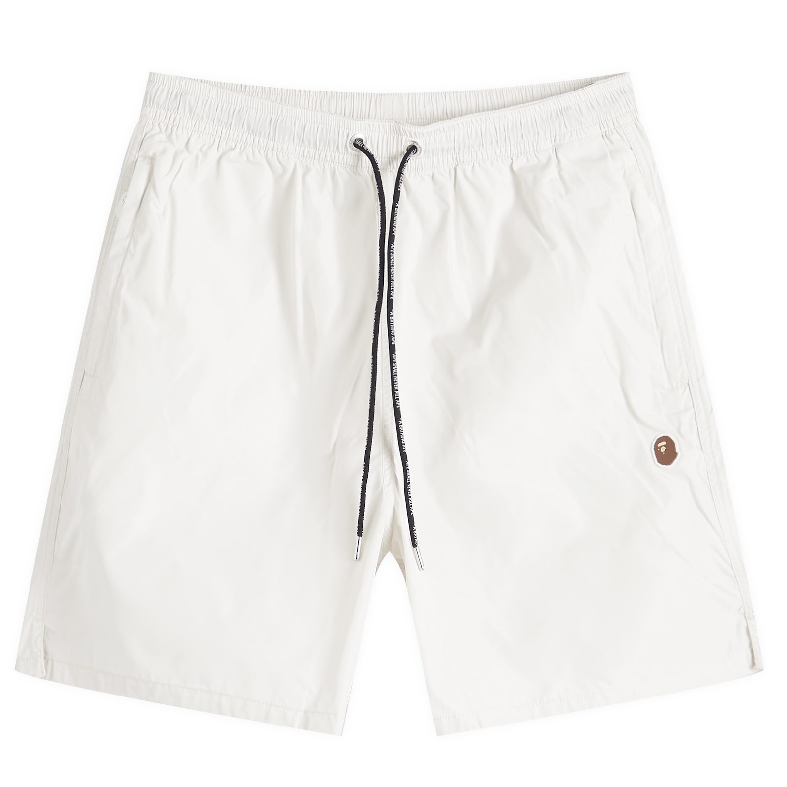 A Bathing Ape Men's Grey Ape Head Nylon Beach Short