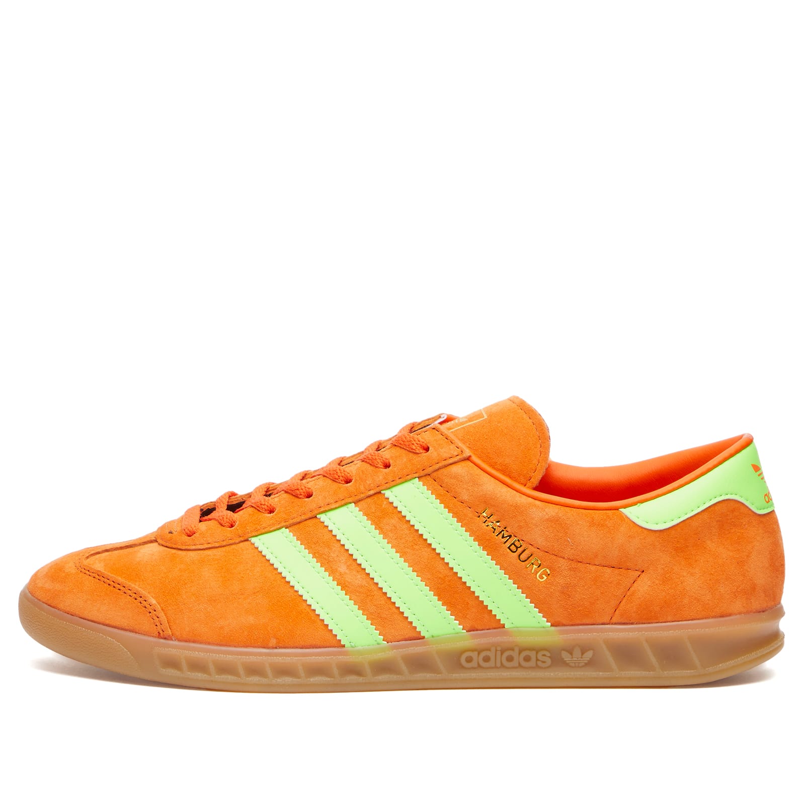 スニーカー adidas Hamburg Orange Light Green IH5460 Adidas Hamburg W Orange, Solar Green & Gum 3 | END. (CA)