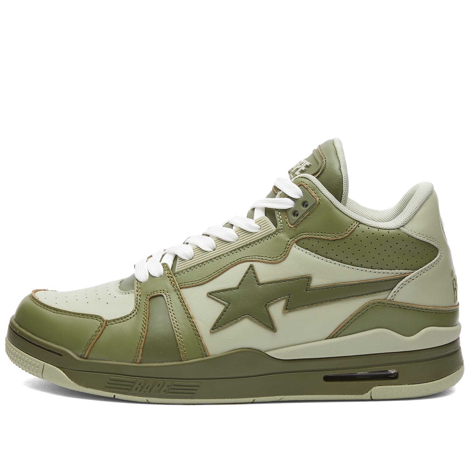 Sneakers A Bathing Ape Bape Clutch Sta 1 Olive Drab Eur 44