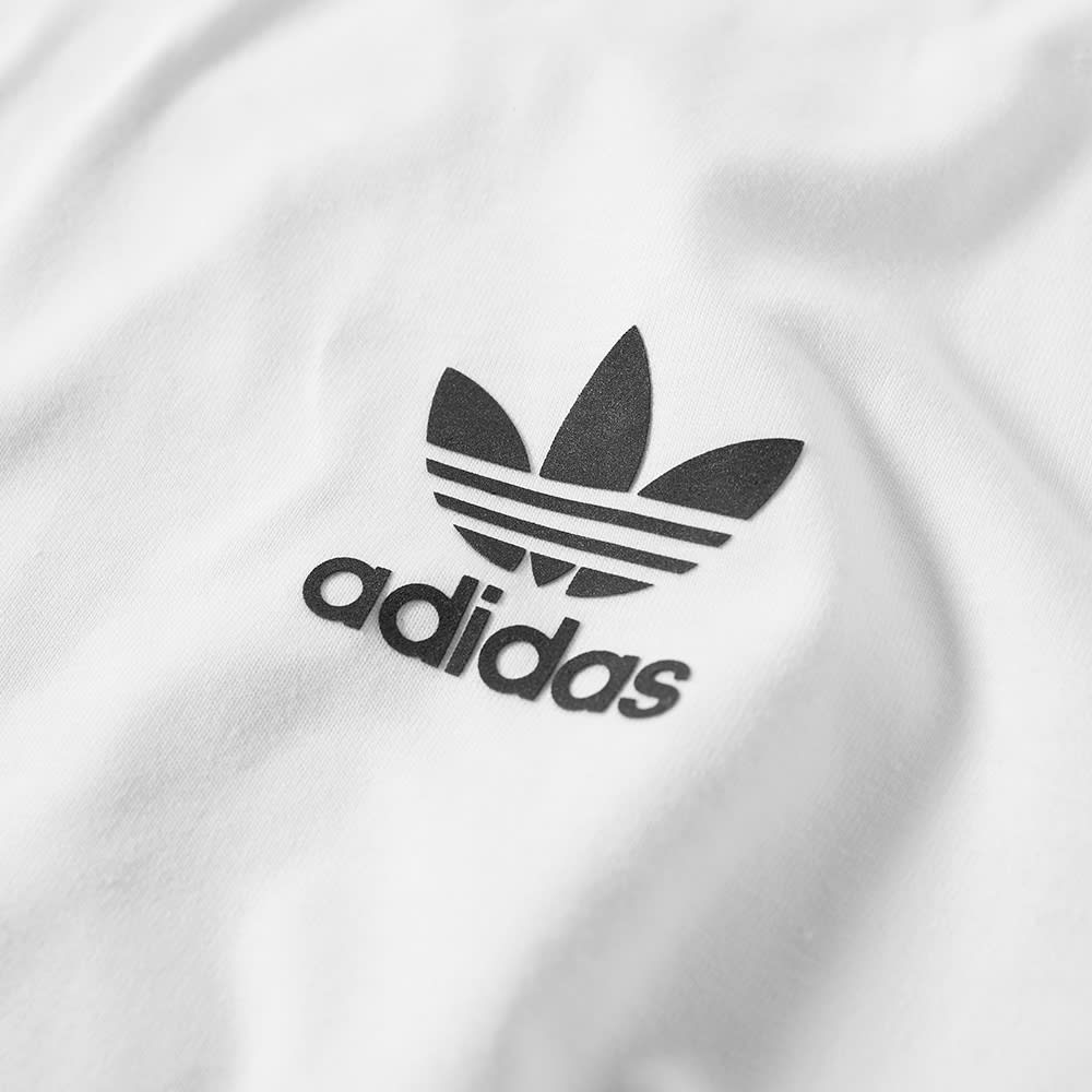 Adidas Stripes Slogan Tee White | END. (UK)