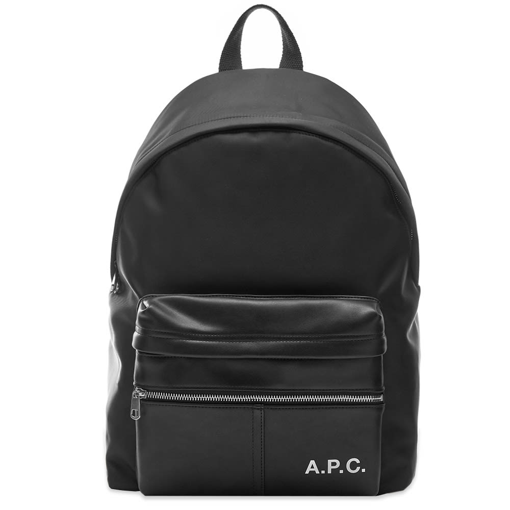 nylon leather backpack