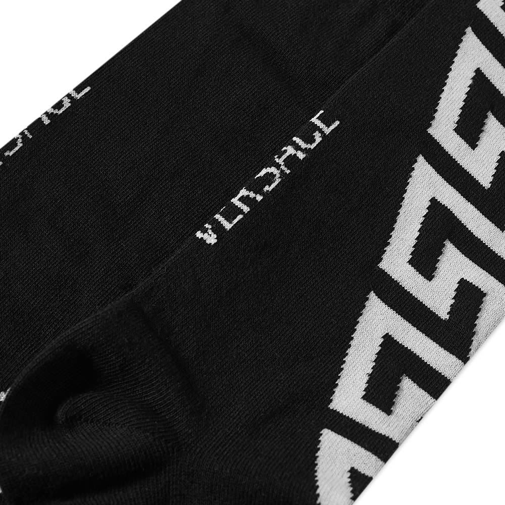 Versace Greek Band Sock Black & White END. (Global)