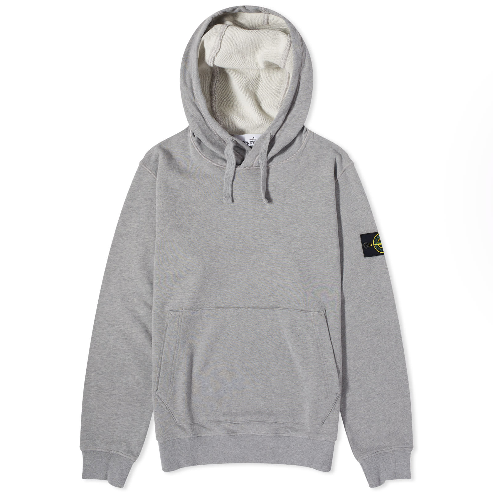 Stone Island Garment Dyed Popover Hoody Grey Marl | END.
