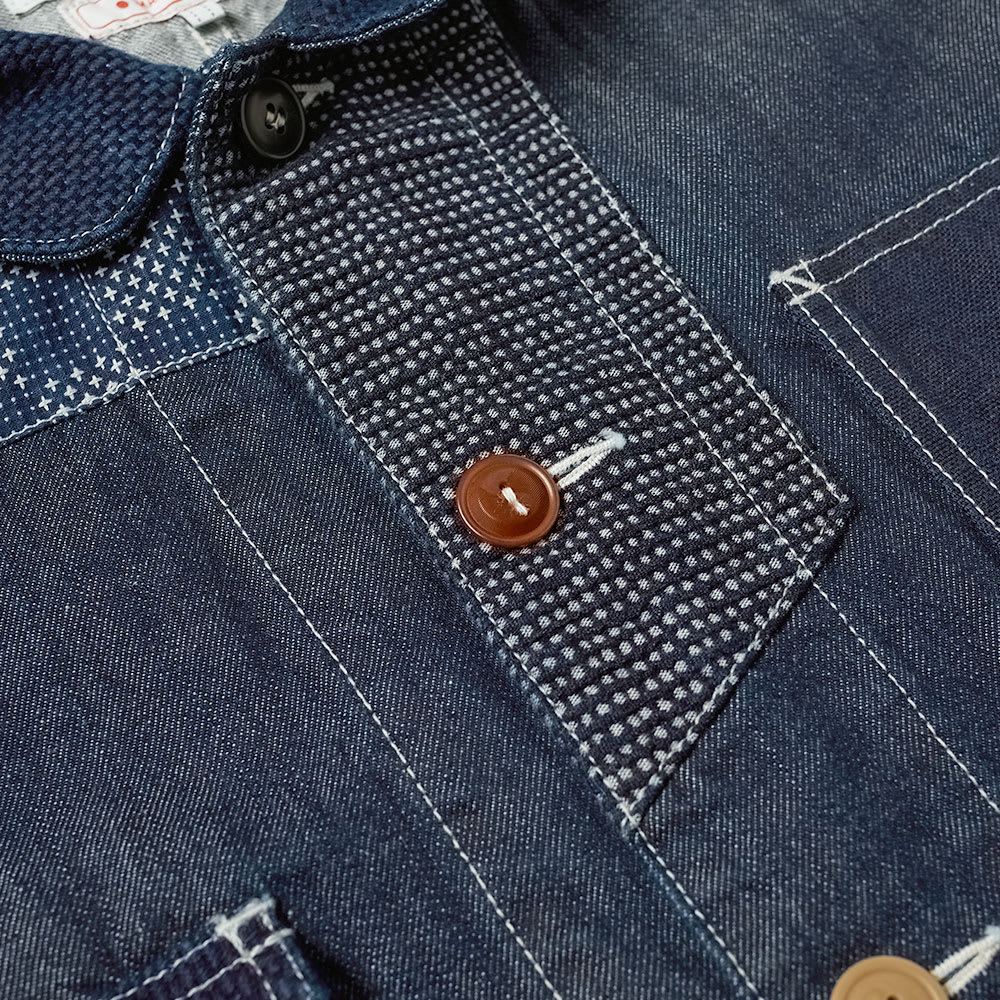 FDMTL Patchwork Coverall Jacket 【SALE/37%OFF】 PATCHWORK COVERALL JACKET RINSE INDIGO Gジャン/デニムジャケット