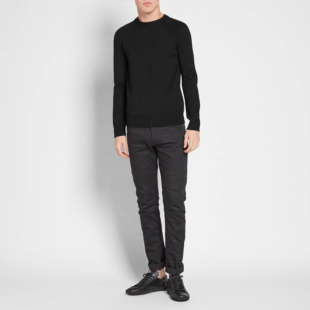 Saint Laurent Wool Crew Knit Black | END.