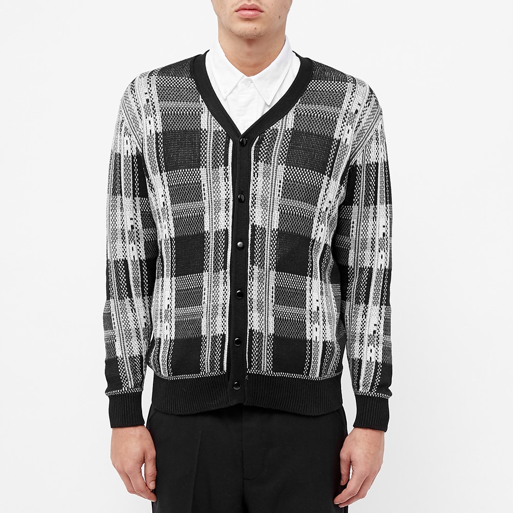 black plaid cardigan