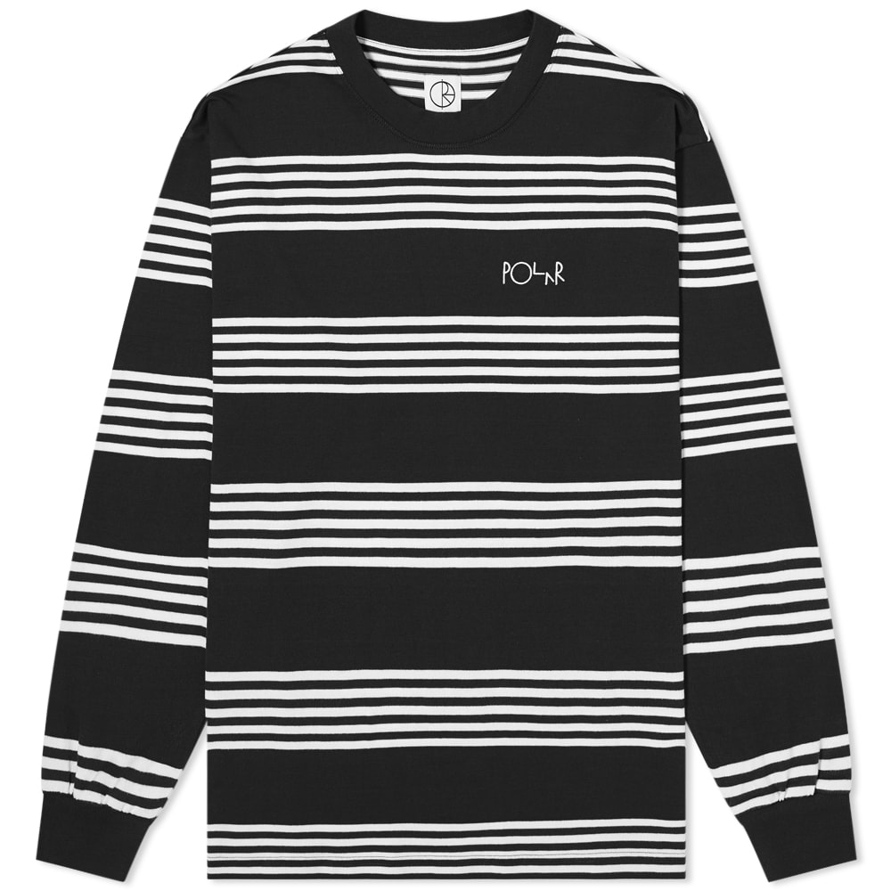 Perfect for mid-season layering, Polar Skate Co.’s long-sleeved tee is delivered in a monochromatic colourway and features a playful striped design throughout. Made in Portugal from pure cotton, its ribbed trims are sure to provide comfort and warmth during the cooler months.   100% Cotton Embroidered Branding Ribbed Trims Made in Portugal