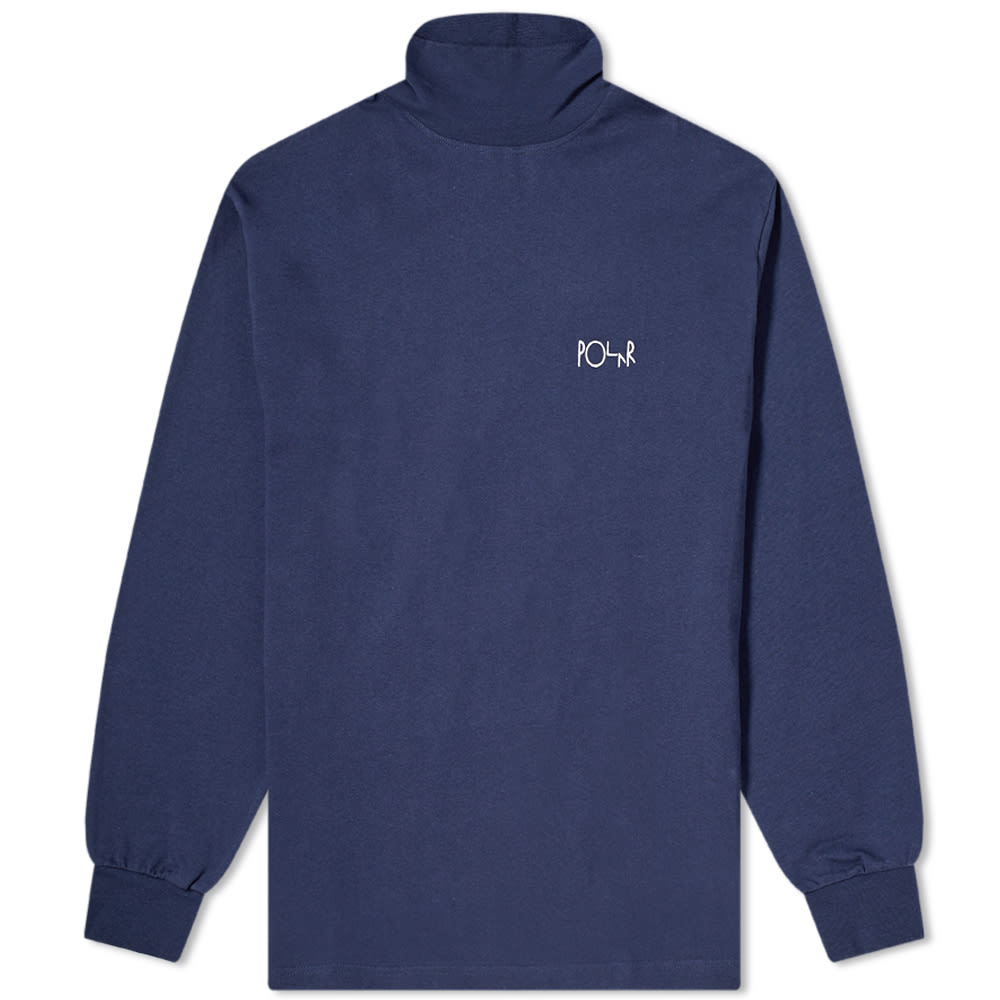 Equipped with a warming roll neck, Polar Skate Co.’s long-sleeved tee is the perfect layering piece for the shifting seasons. Crafted from soft cotton and ribbed at the cuffs, it provides a comfortable and secure fit with every wear.   100% Cotton Roll Neck Embroidered Branding Ribbed Trims Made in Portugal