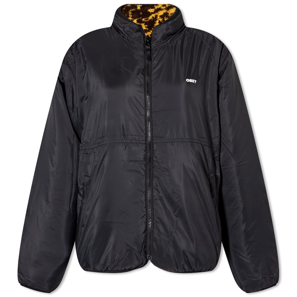 Obey Aiden Reversible Sherpa Jacket Golden Harvest Multi END. (NZ)