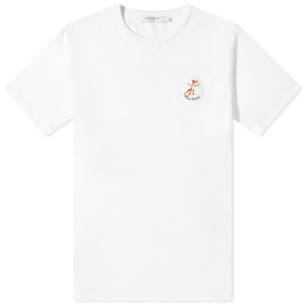 MAISON KITSUNÉ ホワイト Tシャツ S FOX HEAD PATCH CLASSIC TEE-SHIRT | Maison Kitsuné