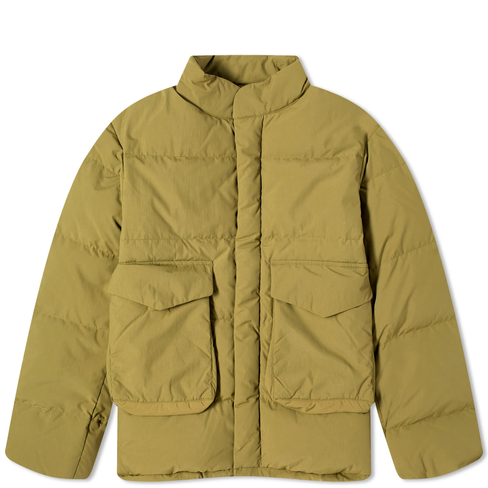 ＜snow peak＞RECYCLE DOWN CARDIGAN/ダウン Snow Peak Recycled Down Jacket Olive | END. (US)