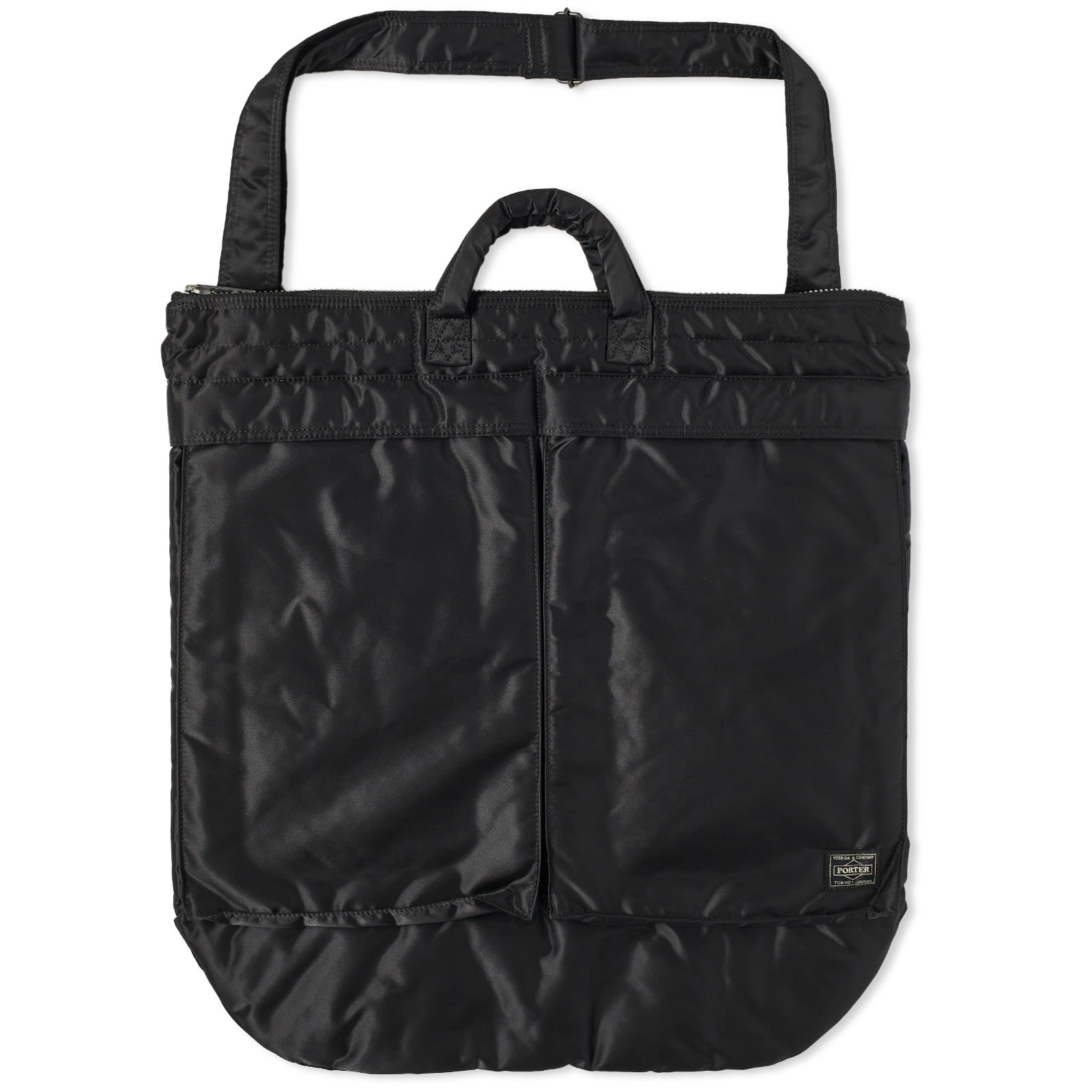 バッグ END. x PORTER YOSHIDA & CO HELMET BAG END. x Porter-Yoshida & Co 2-Way Helmet Bag (Black) | END