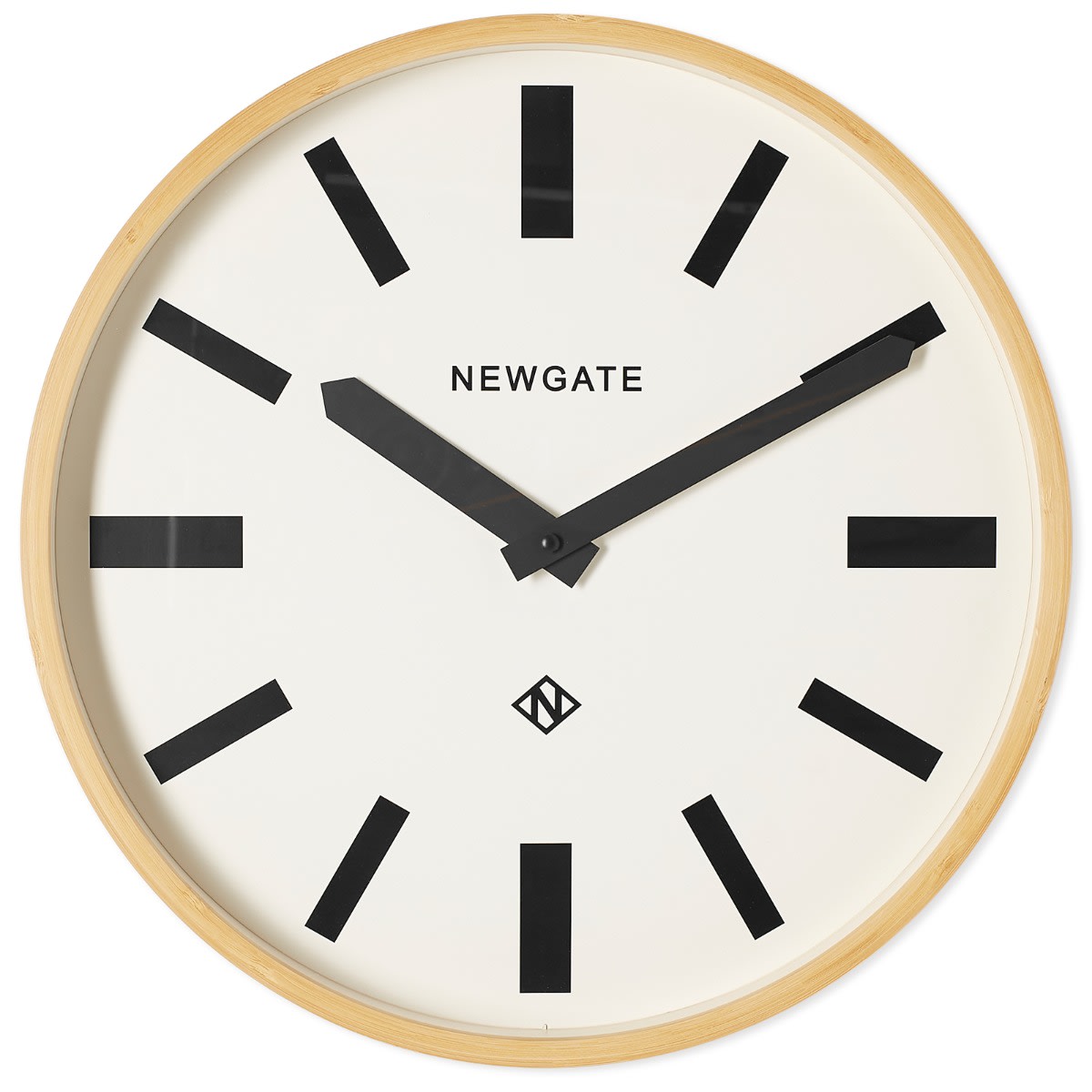 Newgate Clocks Mauritius Ocean Dial Wall Clock Bamboo END.