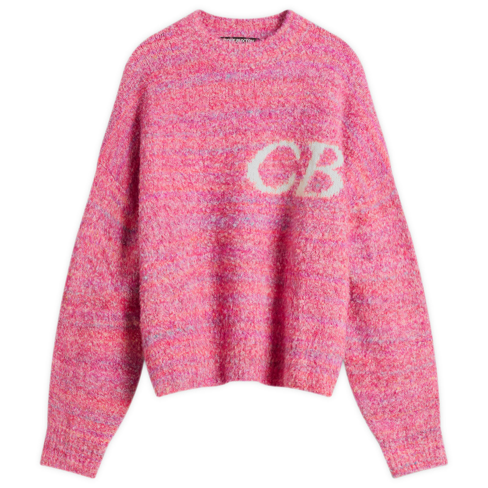 Cole Buxton Men’s Boucle Logo Sweatshirt Pink