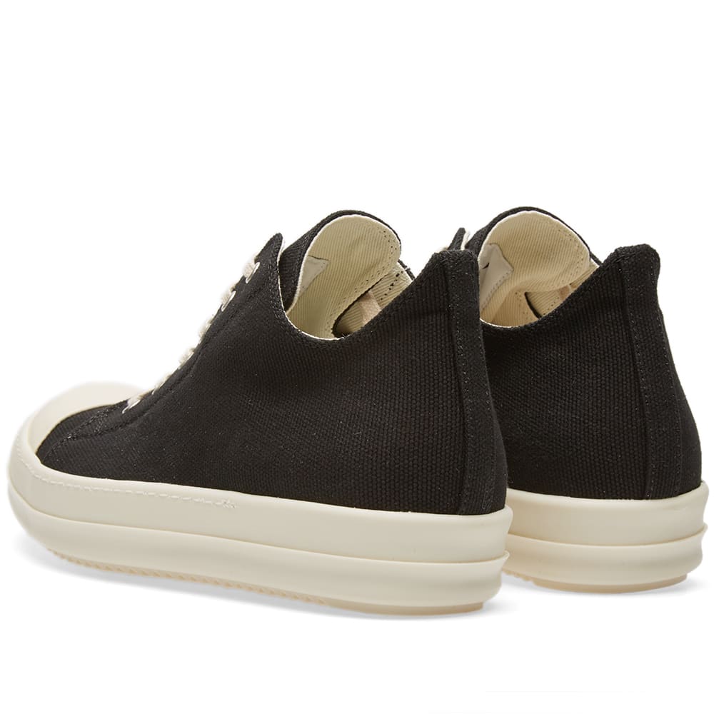 Rick Owens DRKSHDW Canvas Low Sneaker Black & White | END. (US)