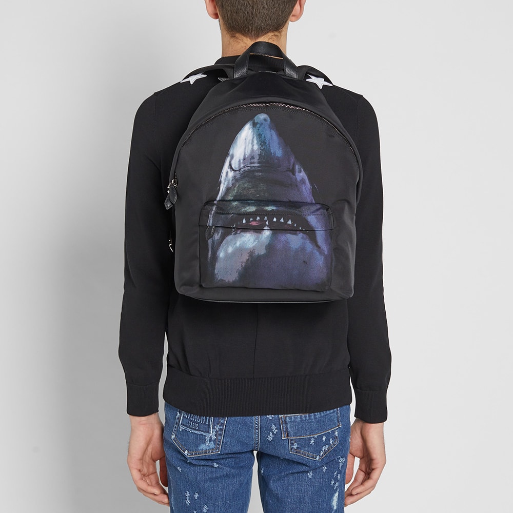 Givenchy Shark Print Cordura Backpack Black Multi END. (US)