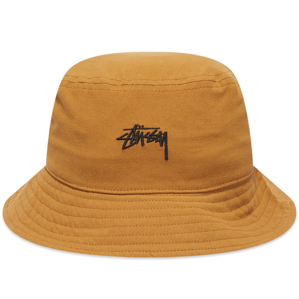 Stussy Stock Canvas Bucket Hat Bronze | END. (Global) Stussy Stock Canvas Bucket Hat Bronze | END. (Global)