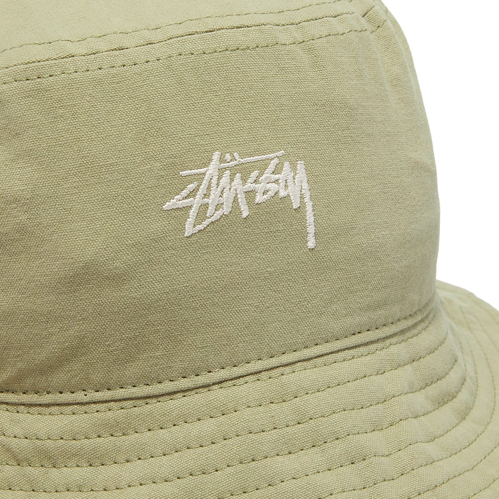Stussy Stock Canvas Bucket Hat Light Green | END. (Global) Stussy Stock Canvas Bucket Hat Light Green | END. (Global)