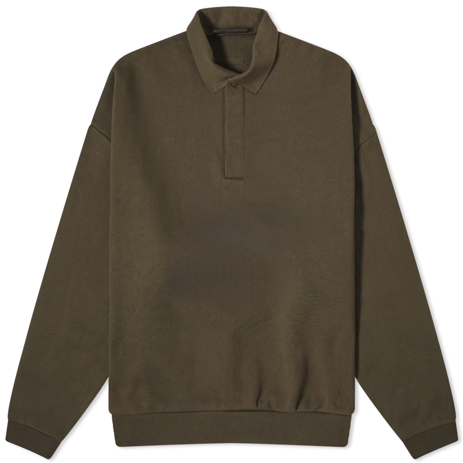 Fear of God ESSENTIALS Spring Long Sleeve Polo Ink | END. (GB)
