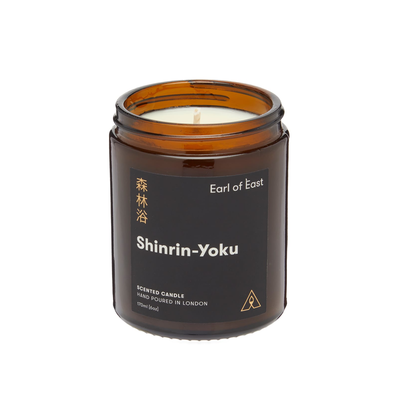 Earl Of East Unisex Black/Amber Soy Wax Candle - Shinrin-Yoku