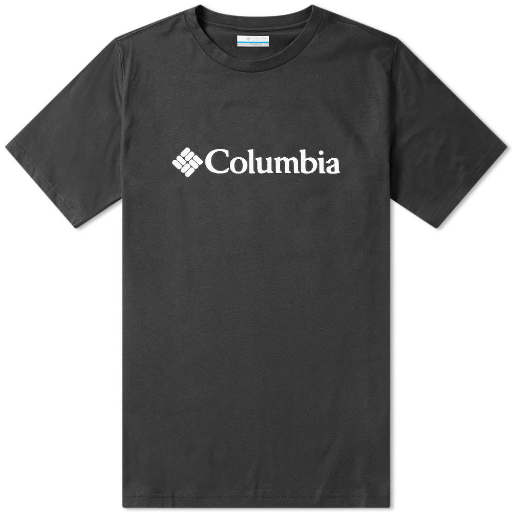 Columbia Logo Tee Black & White END.