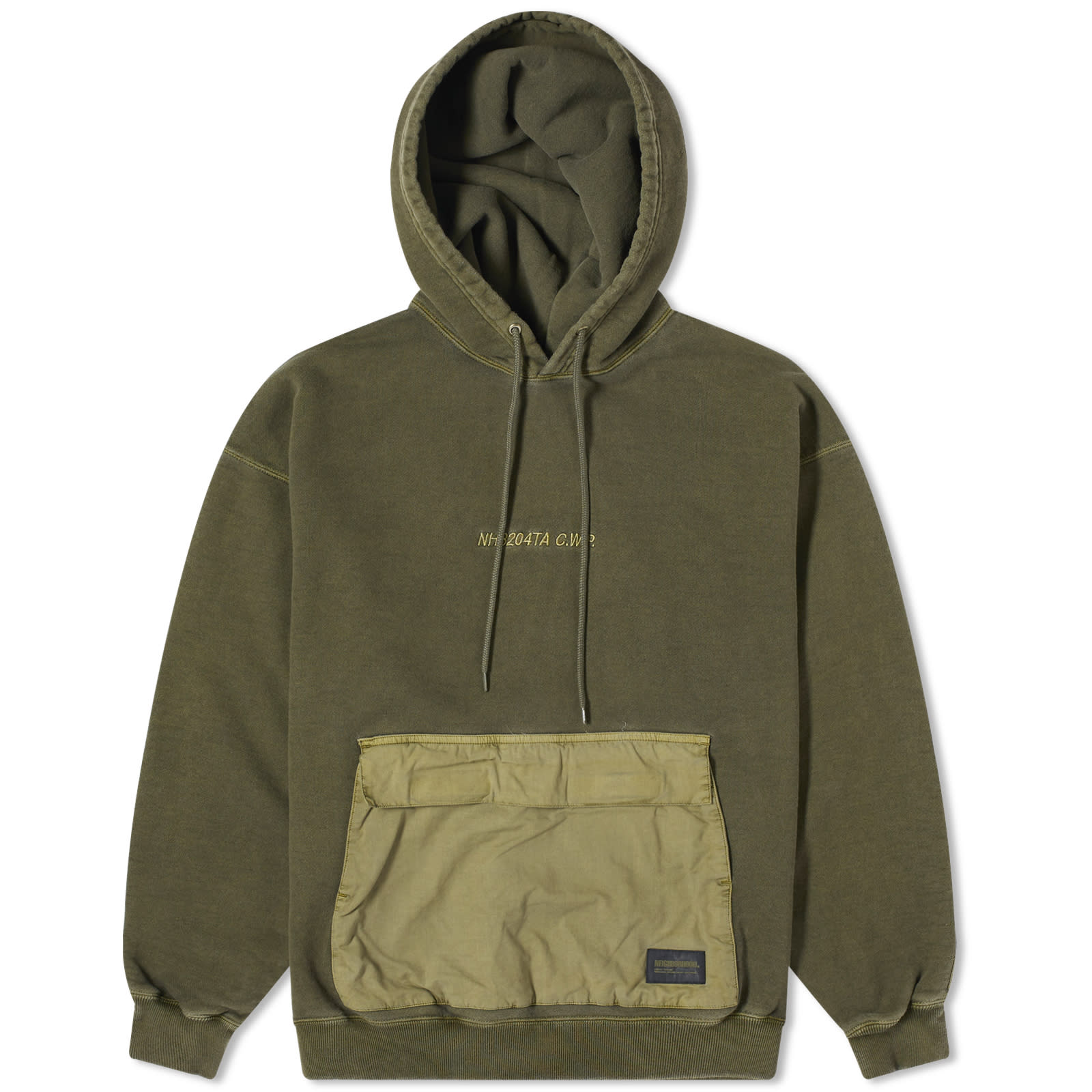 Neighborhood Design Pigment Dyed Hoodie Olive Drab | END. (JP)