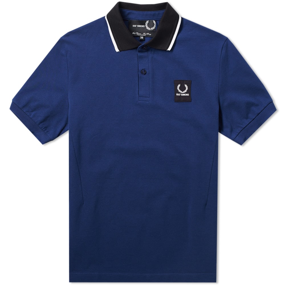 Fred Perry x Raf Simons Contrast Collar Pique Polo French Navy