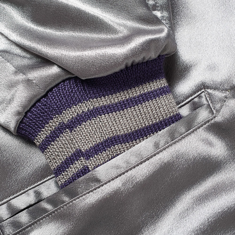 Needles Satin Award Jacket Charcoal END.