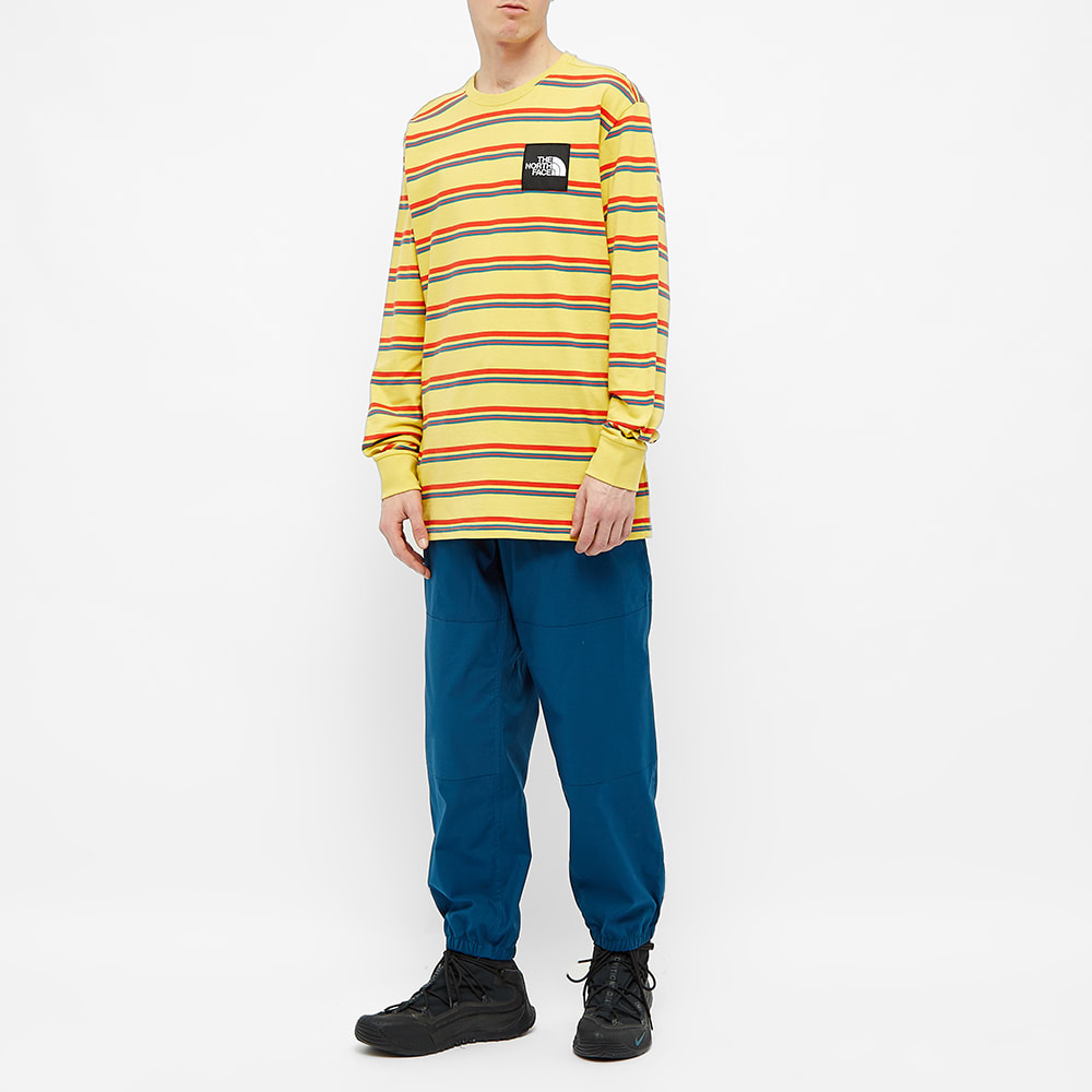 yellow north face long sleeve