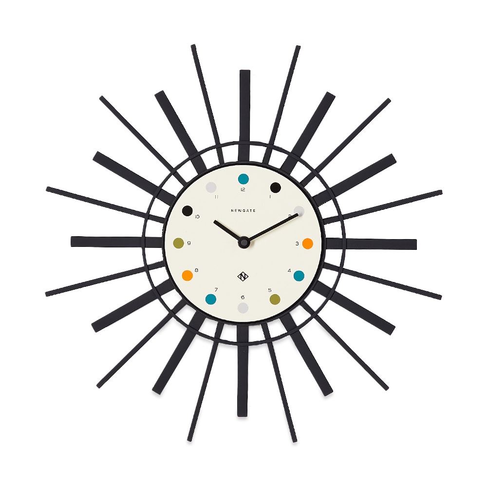 Newgate Clocks Stingray Wall Clock Black END.