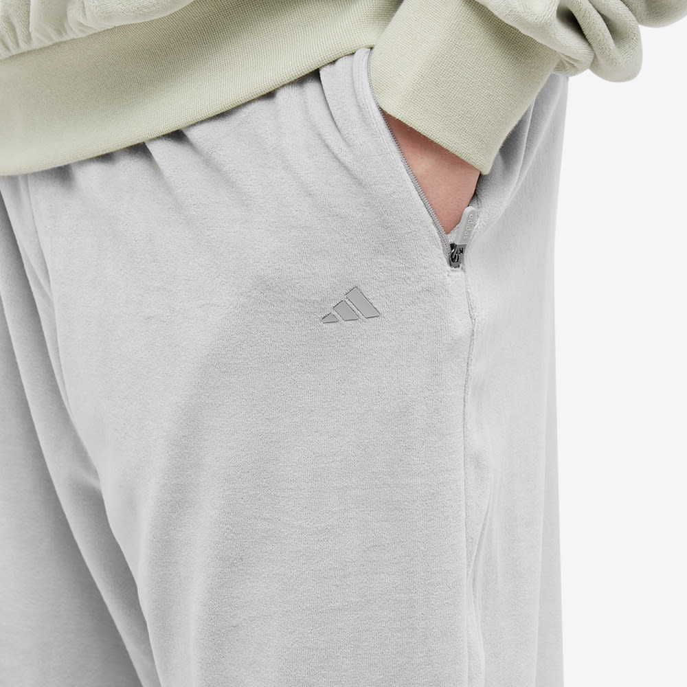 Adidas Basketball Velour Sweat Pant Metal Grey END TW 